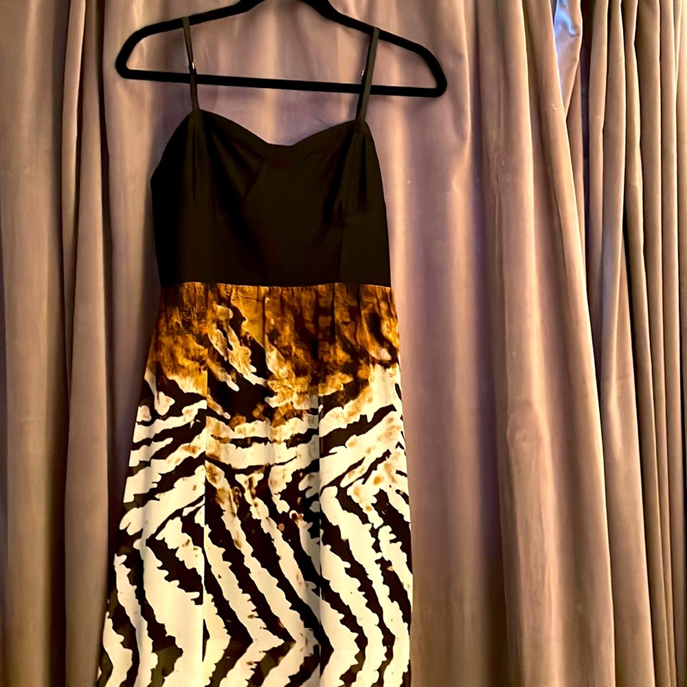 Jealous Tomato Black zebra print dress